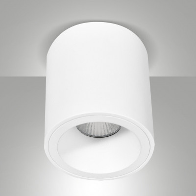 Fabas Luce - Guamo - Faretto da sofftto con struttura cilindrica in alluminio dal design moderno - Colore: Bianco - 1 Lampadina - GU10 - 35W - IP20 - SKU: 6583-00-050