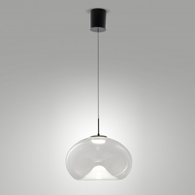 Fabas Luce Brena Lampada a sospensione di design moderno a LED dimmerabile diffusore in vetro Colore: Trasparente