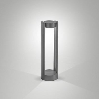 Fabas Luce - Nagi - Lampioncino da giardino a LED in alluminio diffusore orientabile - Colore: Grigio Scuro - 1 Lampadina Led Integrato 9W - Lumen 722 - Gradi Kelvin 3000k Luce Calda - IP65 - SKU: 6564-10-294