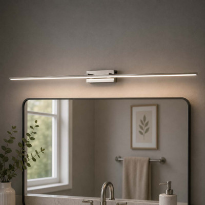 Fabas Luce Nala Lampada da parete lunga a LED con struttura in metallo in stile moderno Colore: Cromato