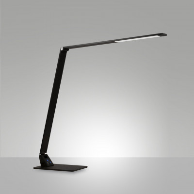  Fabas Luce - Wasp - Lampada da scrivania a LED dimmerabile e orientabile in metallo design moderno - Colore: Nero - 1 Lampadina 12W - Lumen 900 - IP20 - SKU: 3265-30-101 