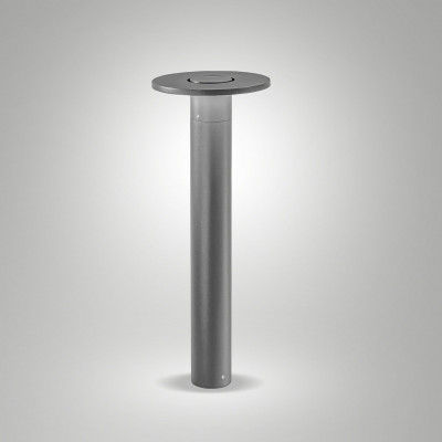 Fabas Luce - Elite - Paletto luce da giardino a LED da esterno in allumnio con diffusore orientabile - Colore: Grigio Scuro - 1 Lampadina Led Integrato 10W - Lumen 1309 - Gradi Kelvin 3000k Luce Calda - IP54 - SKU: 6534-10-294