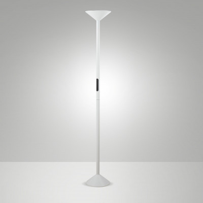 Fabas Luce Tratto Piantana a led dal design moderno in metallo e diffusore in metacrilato Colore: Bianco