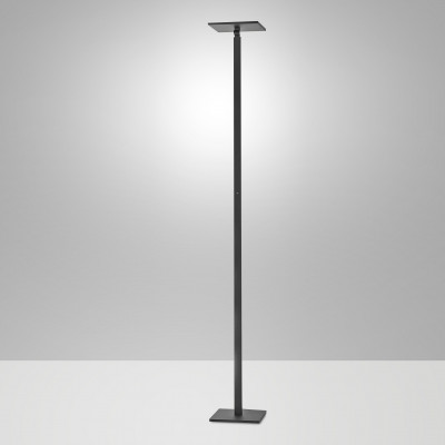 Fabas Luce Ideal Piantana a led moderna con struttura in alluminio e diffusore orientabile Colore: Nero
