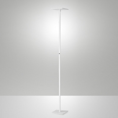 Fabas Luce Ideal Piantana a led moderna con struttura in alluminio e diffusore orientabile Colore: Bianco