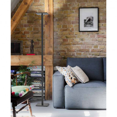 Fabas Luce - Ideal - Piantana a led moderna con struttura in alluminio e diffusore orientabile - 1 Lampadina Led Integrato 35W - Lumen 3500 - Gradi Kelvin 3000k-4000k-6000k - IP20 - SKU: 3550-12