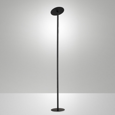 Fabas Luce Regina Piantana a led orientabile in metallo e diffusore in metacrilato Colore: Nero