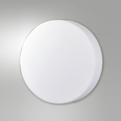 Fabas Luce - Graff - Plafoniera grande a LED dimmerabile con diffusore in vetro soffiato - Colore: Bianco - 1 Lampadina 24W - Lumen 2500 - Gradi Kelvin 3000k Luce Calda - IP20 - SKU: 3567-65-102