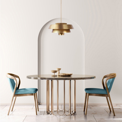Feiss - Brisbin - Lampada a sospensione con struttura in acciaio dal design moderno - 1 Lampadina E27 60W - IP20 - SKU: FE-BRISBIN
