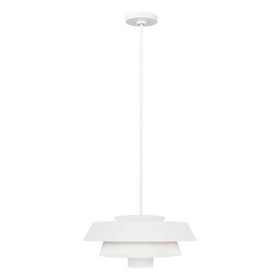 Feiss Brisbin Lampada a sospensione con struttura in acciaio dal design moderno Colore: Bianco