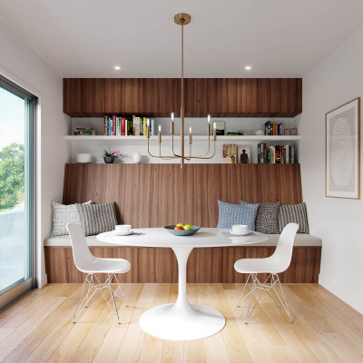 Feiss Brianna Lampadario moderno medio con struttura in acciaio con 6 diffusori Colore: Ottone