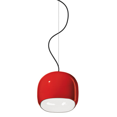 FerroLuce - Ayrton - Lampada a sospensione piccola con diffusore in ceramica dal design moderno decò - 1 Lampadina E27 53W - IP20 - SKU: C2550