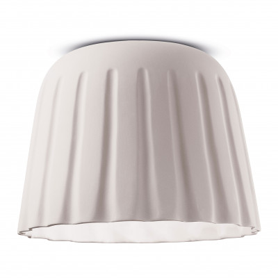 FerroLuce - Madame Gres - Lampada da soffitto grande con paralume in ceramica dalle linee moderne decò - 1 Lampadina E27 53W - IP20 - SKU: C2573