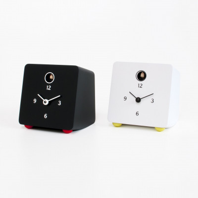 Progetti - Orologio da tavolo moderno in legno a cucù "Fido" - SKU: 022800