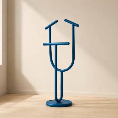 Formae - Servomuto portabiti da camera da letto con struttura in metallo - Colore: Blu - SKU: BLOOUU5009