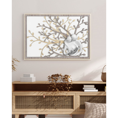 Bongelli Preziosi - Quadro moderno grande in legno con albero della vita e la sacra famiglia - SKU: ME1953/2
