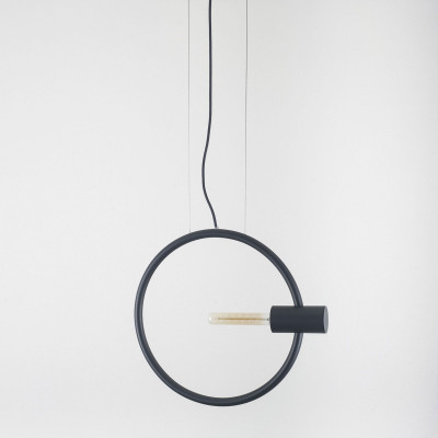 Formae Lampada a sospensione grande orizzontale in stile moderno "Gemina" Colore: Grigio