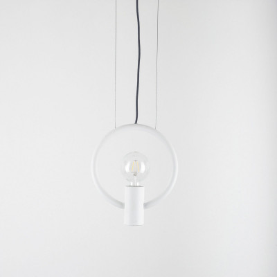 Formae Lampada a sospensione piccola verticale in stile moderno "Gemina" Colore: Bianco