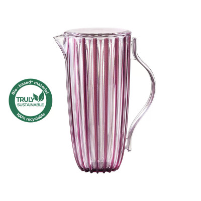 Guzzini Dolcevita Caraffa per acqua in bio-plastica dal design moderno Colore: Viola
