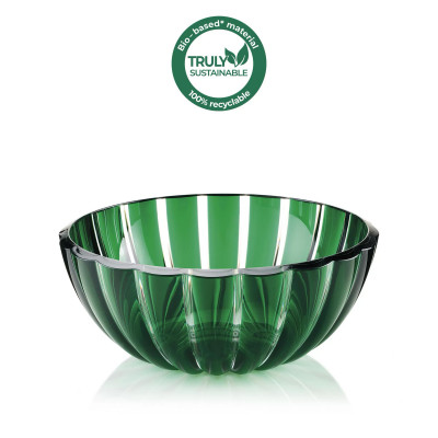 Guzzini Dolcevita Ciotola media rotonda in eco-plastica dal design moderno Colore: Verde