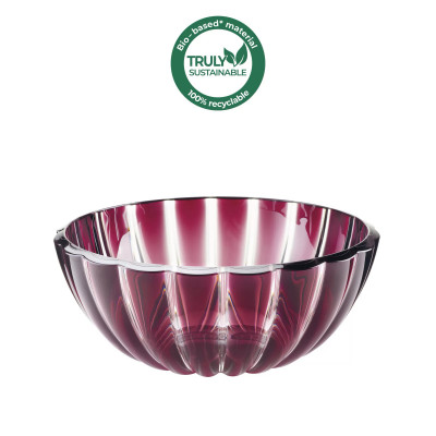 Guzzini Dolcevita Ciotola media rotonda in eco-plastica dal design moderno Colore: Viola
