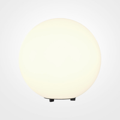 Maytoni - Erda - Lampada da terra per giardino con diffusore in pvc a forma di sfera piccola - Colore: Bianco - 1 Lampadina E27 30W - IP 54 - SKU: O594FL-01W