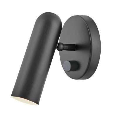 Hinkley - Dax - Applique da parete a led orientabile con struttura in acciaio dal design moderno - Colore: Nero - 1 Lampadina - Led Integrato - 8W - Lumen 300 - Gradi Kelvin 3000k Luce Calda - IP44 - SKU: HK-DAX1-BK
