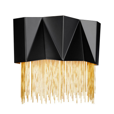 Hinkley - Zuma - Applique da parete moderna con paralume e pendenti in acciaio - 3 Lampadine G9 3W - IP20 - SKU: HK-ZUMA-3W