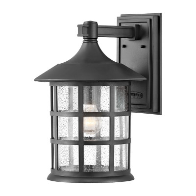 Hinkley - Freeport - Lanterna da parete grande da esterno con diffusore in vetro a 1 luce - 1 Lampadina E27 40W - IP44 - SKU: HK-FREEPORT2-L