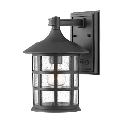 Hinkley - Freeport - Lanterna da parete media da esterno con diffusore in vetro a 1 luce - 1 Lampadina E27 60W - IP44 - SKU: HK-FREEPORT2-M