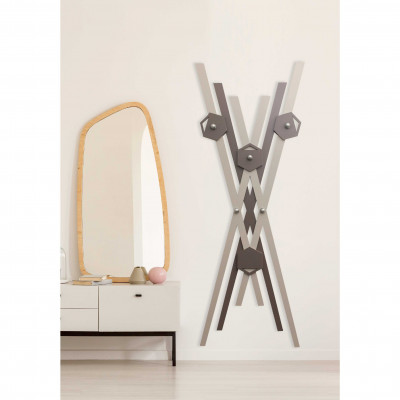  I Dettagli - Chagall - Appendiabiti da parete con struttura in legno dal design moderno ed elegante - SKU: APPCHA 