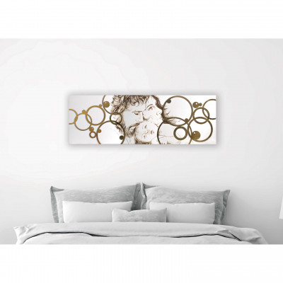 I Dettagli - Sagrada Familia - Capezzale moderno in legno con raffigurazione incisa a laser 150x50 - SKU: PAN501501SA-FO