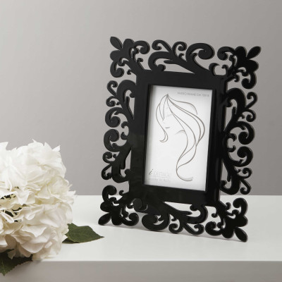 I Dettagli - Lady - Portafoto da tavolo piccolo in legno dal design moderno ed elegante - Foto 10x15 - SKU: PH1015LAD