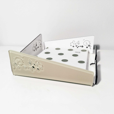  I Dettagli - Mira - Portatovaglioli porta salviettine orizzontale in plexiglass dal design moderno - SKU: CP621 