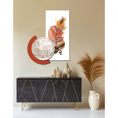  I Dettagli - Ottawa - Quadro pannello in legno dal design moderno con stampa applicata - Colore: Arancione - SKU: P0004-16 