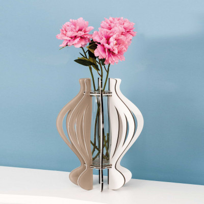 I Dettagli - One - Vaso moderno in plexiglass dalle linee eleganti e arrotondate - SKU: VA45ONE