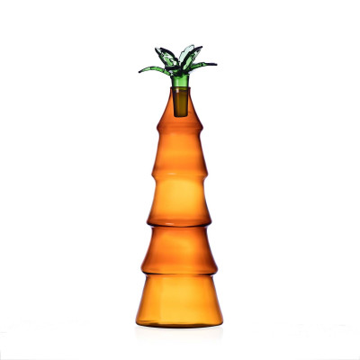  Ichendorf - Savannah - Bottiglia in vetro a forma di palma - Colore: Ambra - SKU: 09354358 