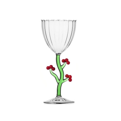  Ichendorf - Botanica - Calice in vetro con bacche versione natalizia - Colore: Trasparente - SKU: 0935209510 