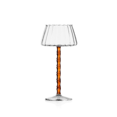 Ichendorf - Rivoli - Portacandela in vetro - Colore: Trasparente/Ambra - SKU: 09313301