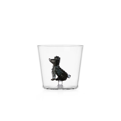  Ichendorf - Dogs - Tumbler in vetro con Barboncino - Colore: Nero - SKU: 09354297-2 