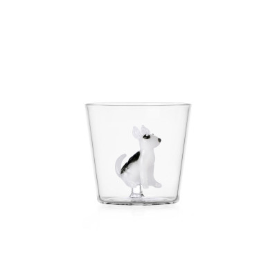  Ichendorf - Dogs - Tumbler in vetro con Bull Terrier - Colore: Bianco/Nero - SKU: 09354290-2 