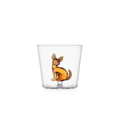  Ichendorf - Dogs - Tumbler in vetro con Chihuahua - Colore: Marrone - SKU: 09354294-2 