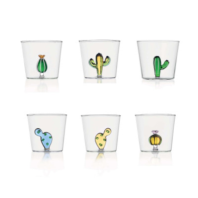  Ichendorf - Desert Plants - Set 6 pezzi Bicchieri tumbler assortiti - Colore: Multicolore - SKU: 09352099S 