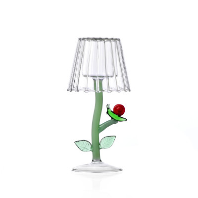 Ichendorf - Woodland Tales - Tealight in vetro con Lumaca - Colore: Verde - SKU: 0935209424