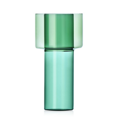 Ichendorf - Boreale - Vaso grande in vetro dal design moderno - Colore: Petrolio/Verde - SKU: 09313352