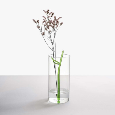 Ichendorf - Foglia - Vaso in vetro dal design moderno - Colore: Verde - SKU: 09366110