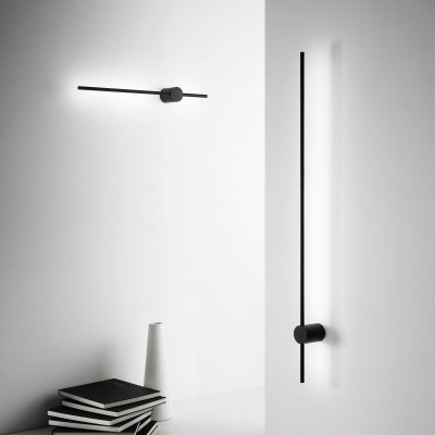 Ideal lux Essence Applique a led con struttura corta in alluminio dal design moderno Colore: Nero