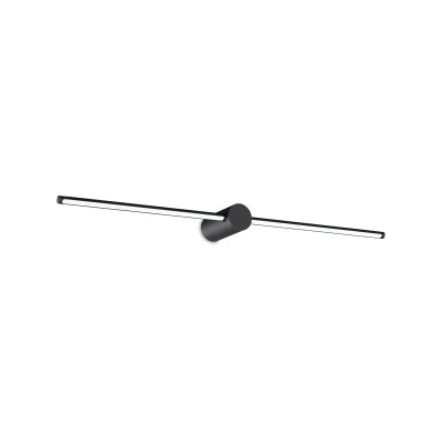 Ideal lux - Filo - Applique a led con struttura in alluminio dal design moderno - Colore: Nero - 1 Lampadina - Led Integrato - 13W - Lumen 1400 - Gradi Kelvin 3000k Luce Calda - IP20 - SKU: 310145