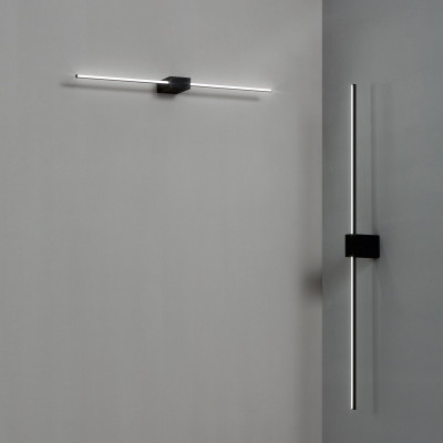 Ideal lux - Theo - Applique a led con struttura in alluminio diffusore in policarbonato - 1 Lampadina Led Integrato 13W - Lumen 900 - Gradi Kelvin 3000k Luce Calda - IP20 - SKU: 31177M