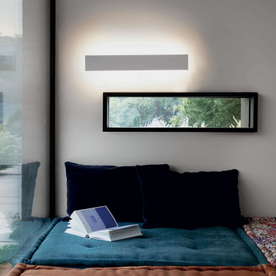 Ideal lux - Zig Zag - Applique a led con struttura in alluminio media dal design moderno - 1 Lampadina Led Integrato 23W - Lumen 3000 - Gradi Kelvin 3000k Luce Calda - IP20 - SKU: 17930M